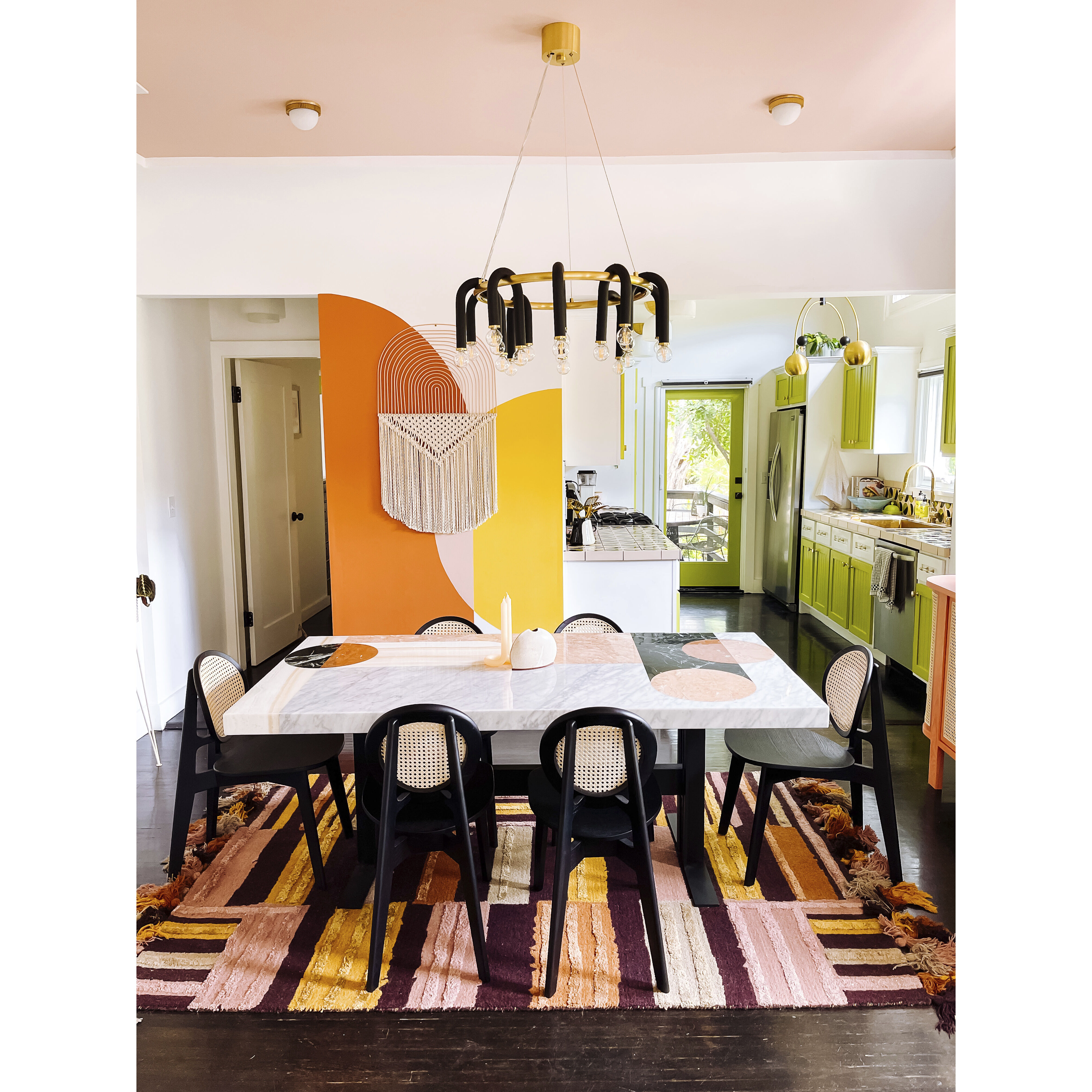 Willow 2 Light 38 inch Aged Brass / Black Chandelier Ceiling Light