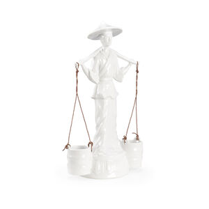 Wildwood White Glaze Figurine