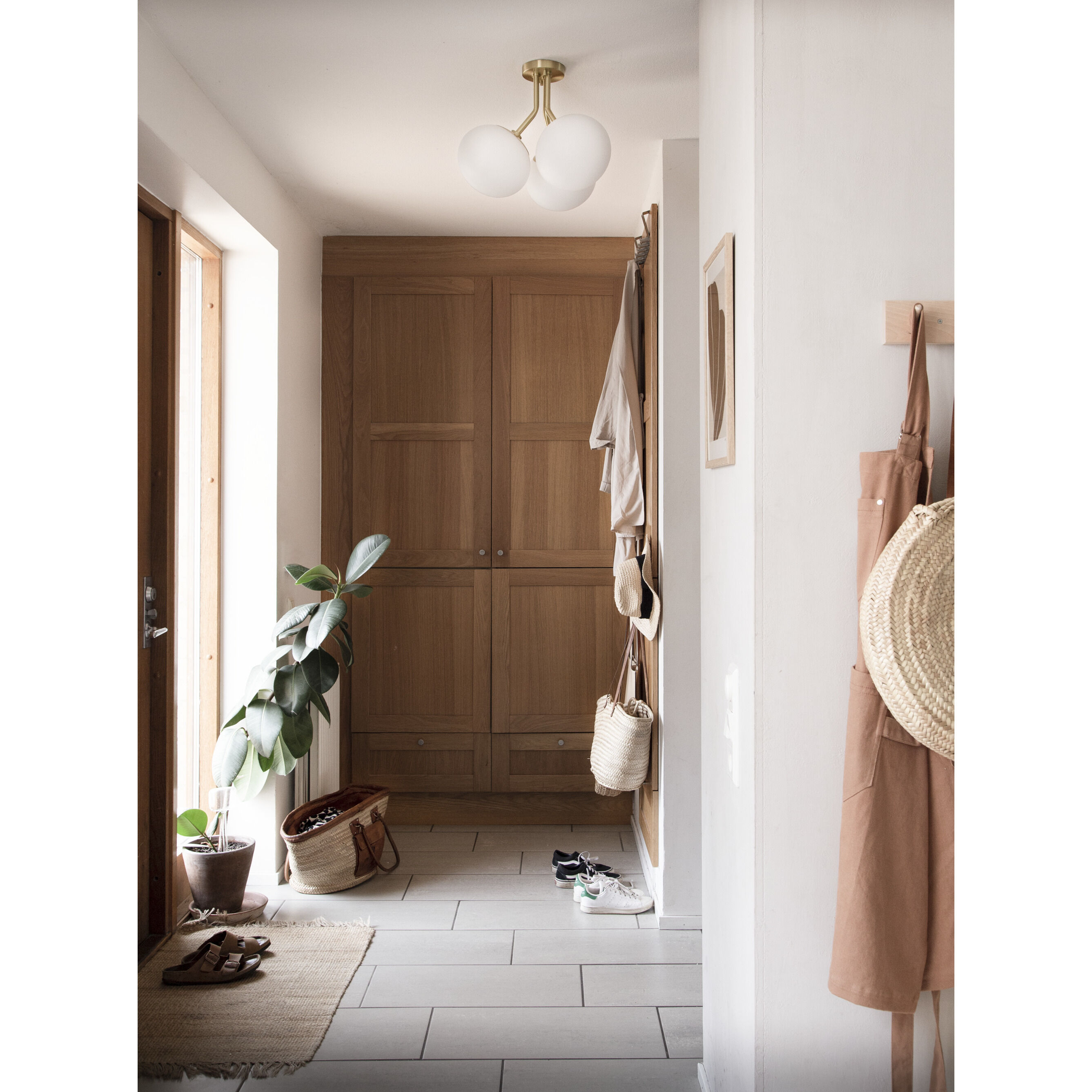 Estee 3 Light 19 inch Aged Brass Semi Flush Ceiling Light