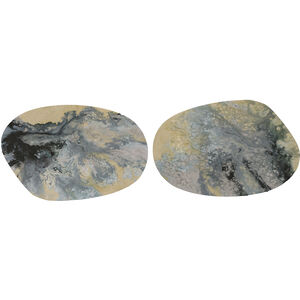 Tidal Blue and Beige Wall Sculpture