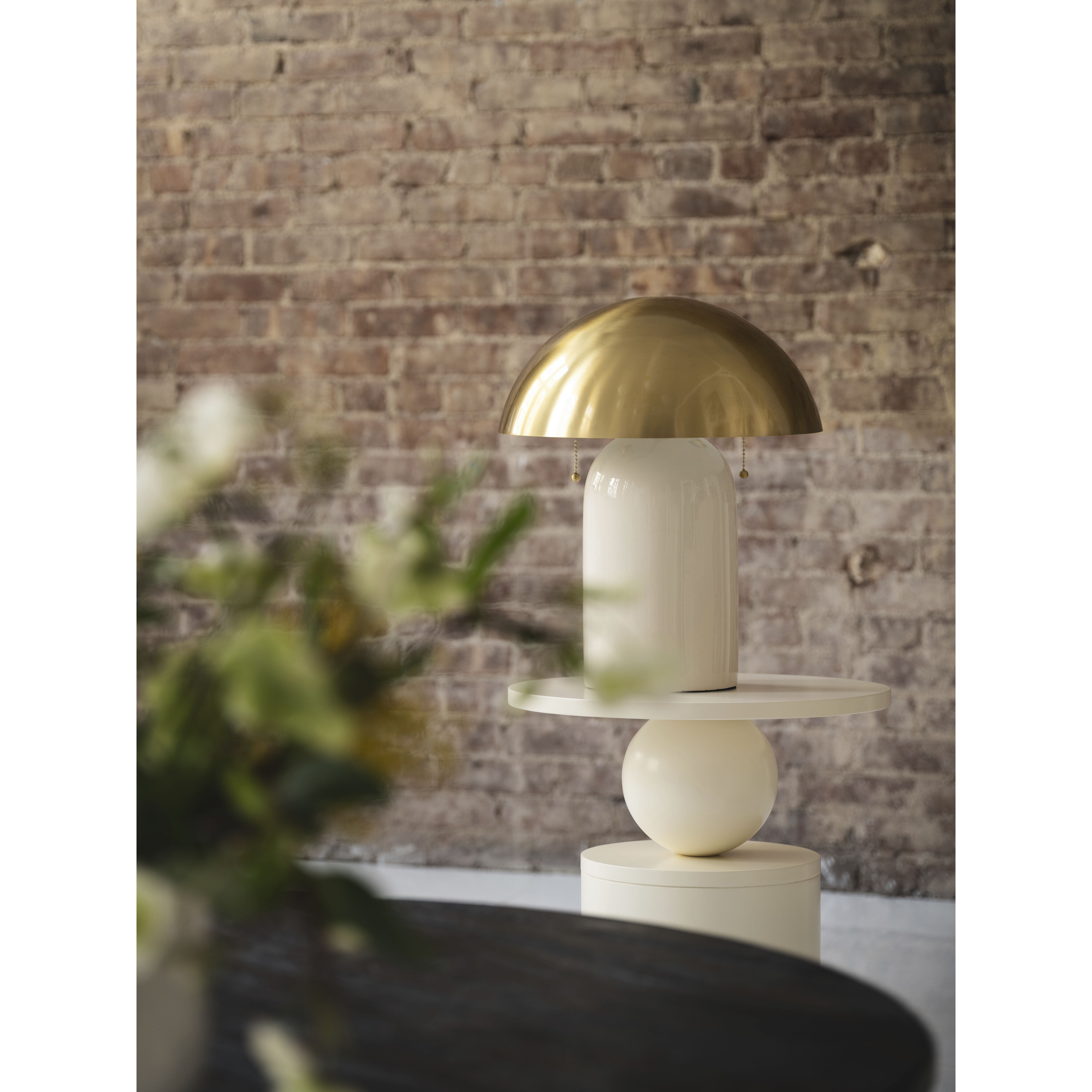 Gaia 16.5 inch 60 watt Aged Brass Table Lamp Portable Light