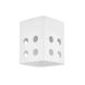 Tatum 1 Light 6 inch Aged Brass/Ceramic Matte White Flush Mount Ceiling Light in Aged Brass and Matte White