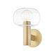 Harlow 1 Light 7.25 inch Aged Brass Wall Sconce Wall Light