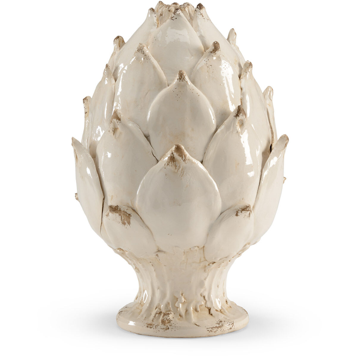 Chelsea House Antique White Glaze/Hand Made Artichoke Accent, Small