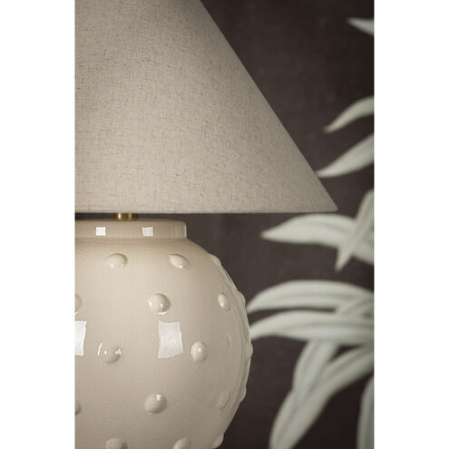 Annabelle 18 inch 60.00 watt Aged Brass and Ivory Table Lamp Portable Light