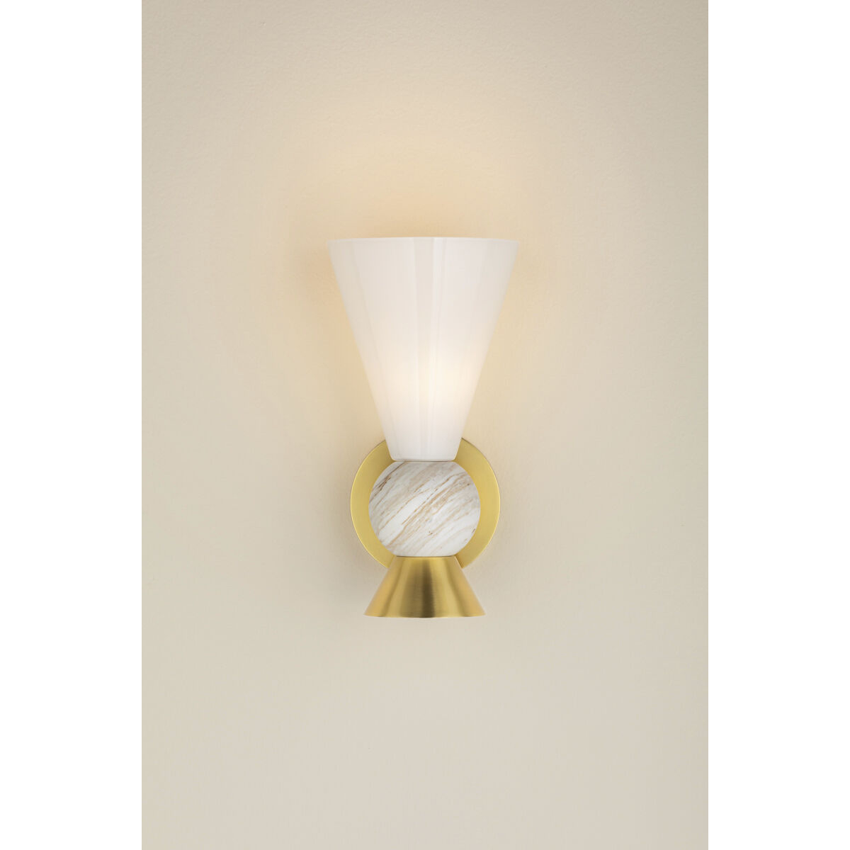 Mona 1 Light 6 inch Aged Brass Wall Sconce Wall Light