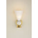 Mona 1 Light 6 inch Aged Brass Wall Sconce Wall Light