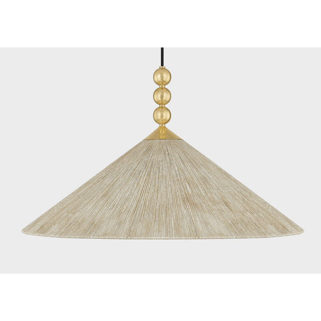 Song 1 Light 30 inch Aged Brass Pendant Ceiling Light