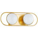 Amy 2 Light 16 inch Aged Brass Bath and Vanity Wall Light