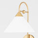 Sang 12 inch 60.00 watt Aged Brass Portable Wall Sconce Wall Light