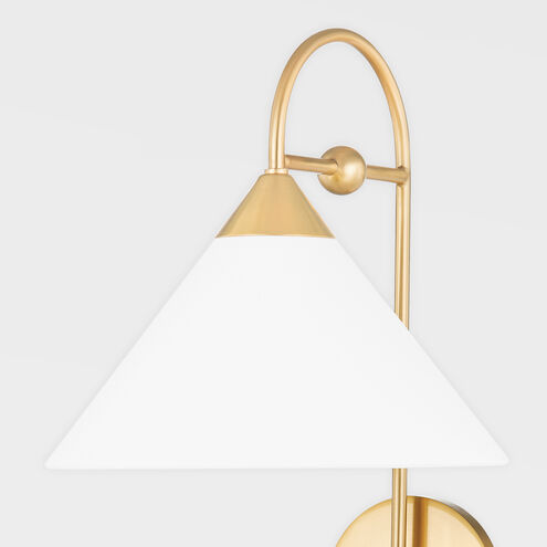 Sang 12 inch 60.00 watt Aged Brass Portable Wall Sconce Wall Light
