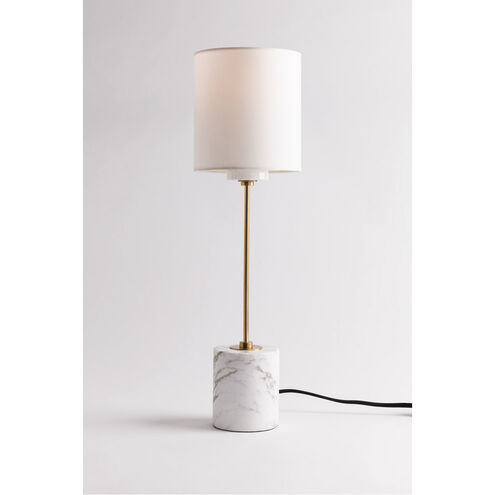 Fiona 22 inch 60 watt Aged Brass Table Lamp Portable Light