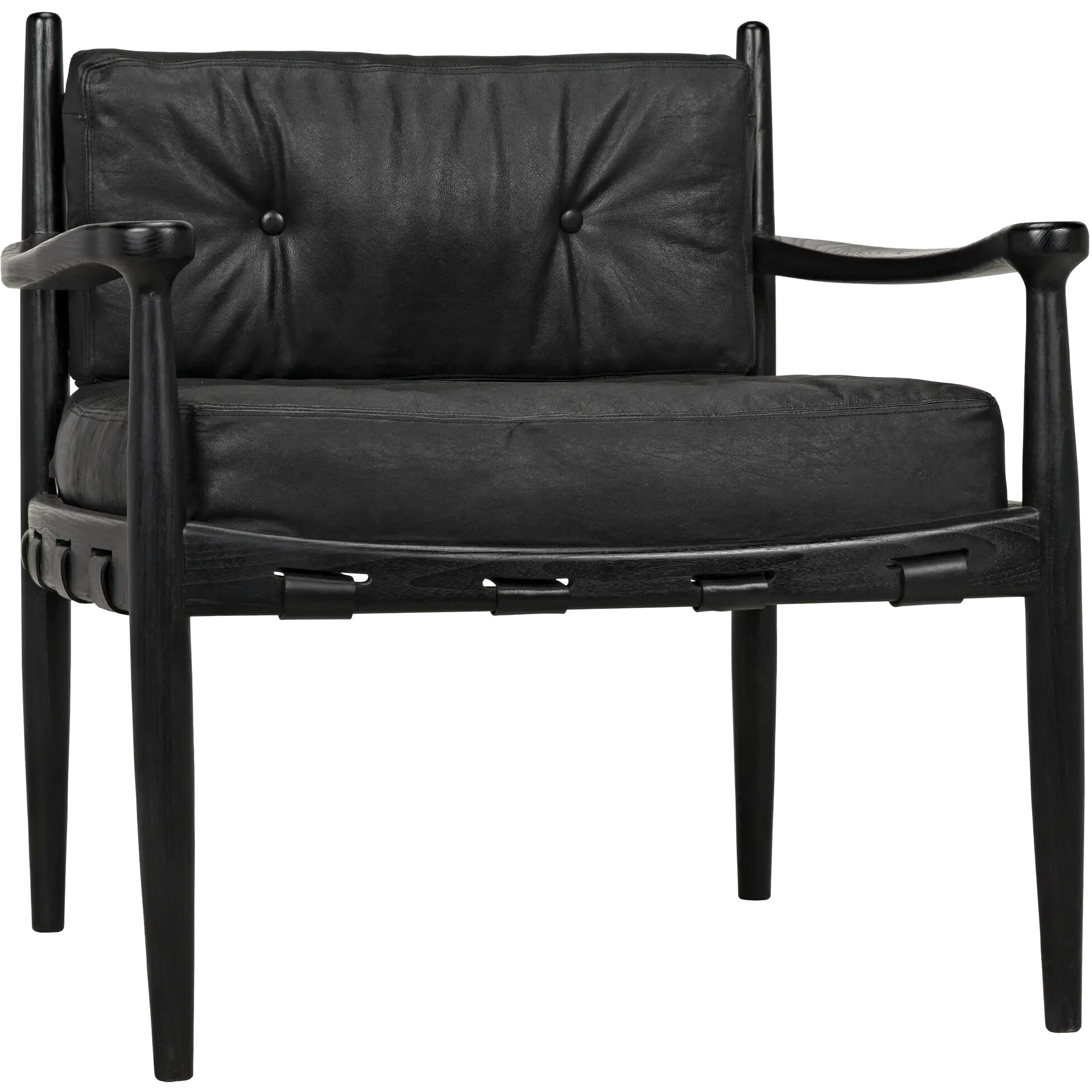 Fogel Charcoal Black Lounge Chair