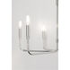 Brigitte 6 Light 25 inch Polished Nickel Pendant Ceiling Light