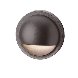 Six Groove 12 10.00 watt Textured Architectural Bronze Landscape 12V Deck in Satin Etched Glass