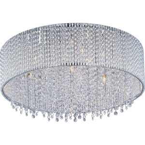 Spiral 7 Light 16.75 inch Polished Chrome Flush Mount Ceiling Light