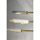 Harperrose 6 Light 48 inch Aged Brass and Soft White Chandelier Ceiling Light