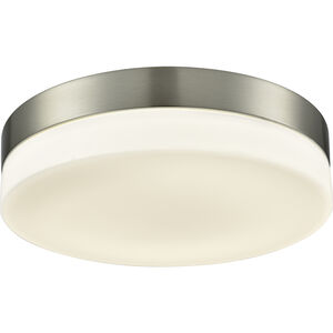 Holmby LED 11 inch Satin Nickel with White Flush Mount Ceiling Light