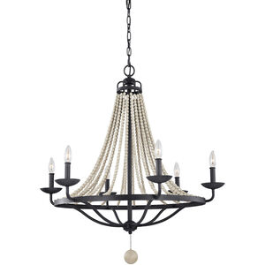 Sean Lavin Nori 6 Light 32.5 inch Dark Weathered Zinc / Driftwood Grey Chandelier Ceiling Light