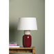 Batya 24 inch 15.00 watt Aged Brass/Ceramic Bordeaux Blush Table Lamp Portable Light