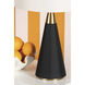 Jen 24.5 inch 15.00 watt Aged Brass and Black Linen Table Lamp Portable Light