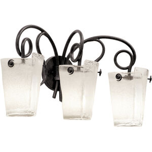 Kalco Tribecca 3 Light 24 inch Tortoise Shell Bath Light Wall Light in ANTQ 4283TO/ANTQ - Open Box