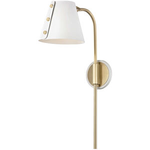 Meta LED 7 inch Aged Brass Wall Sconce Wall Light