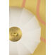 Meshelle 1 Light 13.5 inch Aged Brass Flush Mount Ceiling Light