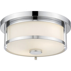 Savannah 2 Light 11 inch Chrome Flush Mount Ceiling Light