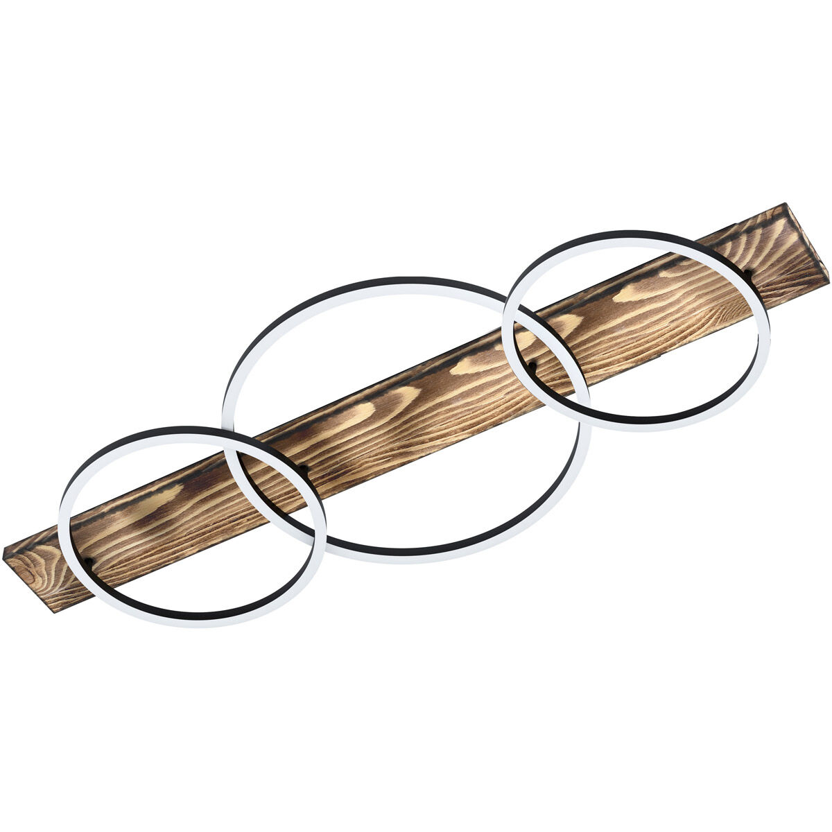 Boyal LED 39.75 inch Brushed Pine Wood Linear Pendant Ceiling Light