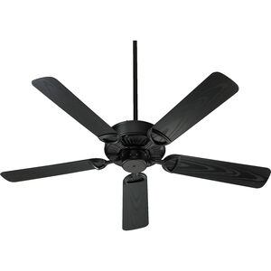 Estate Patio 52 inch Matte Black with Black Blades Outdoor Ceiling Fan