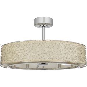 Breezymeadow 32 inch Brushed Steel Ceiling Fan Light