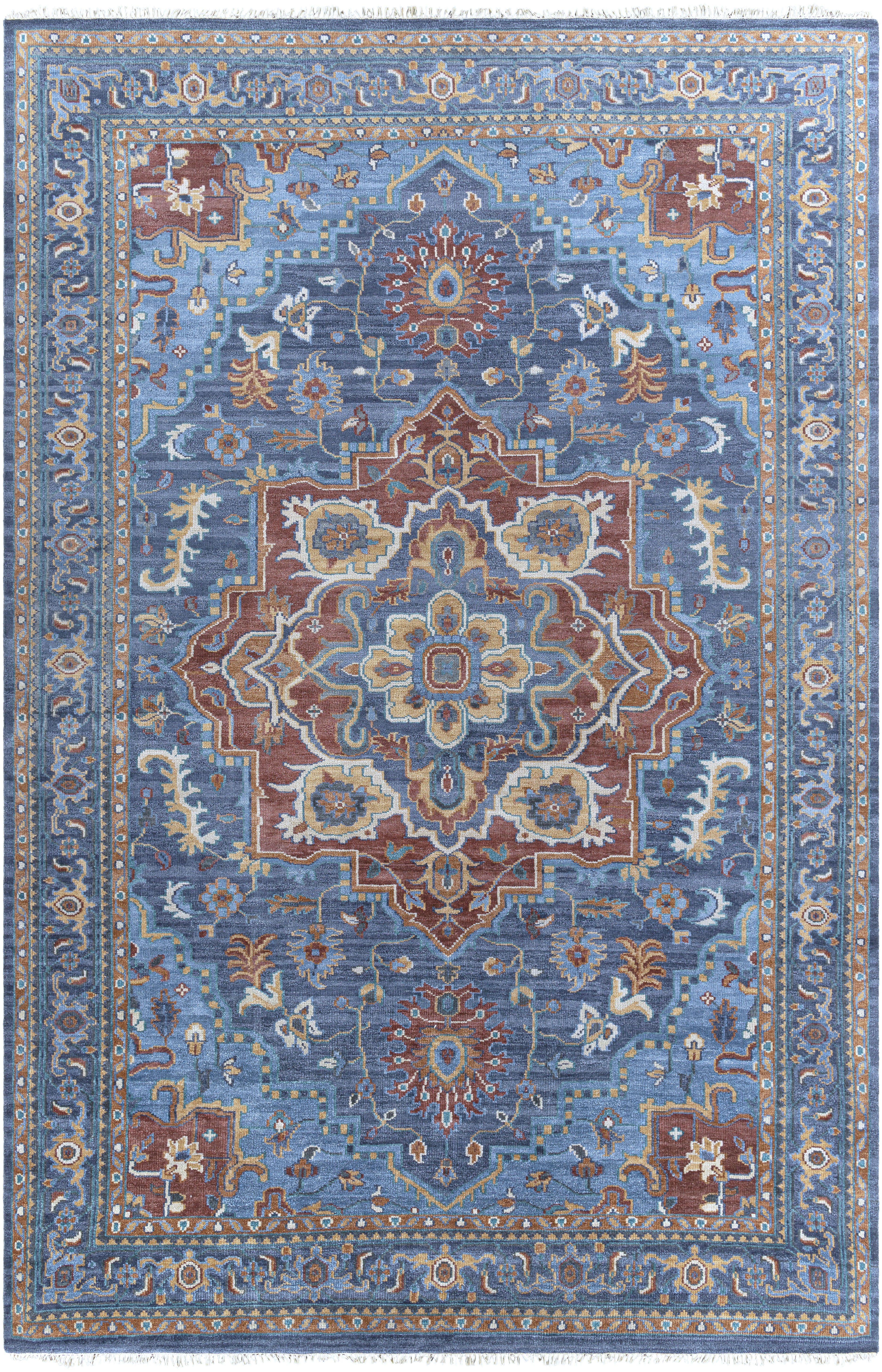 Ace 156 X 108 inch Blue Rug, Rectangle