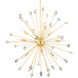Genesis 9 Light 36.5 inch Aged Brass Chandelier Ceiling Light