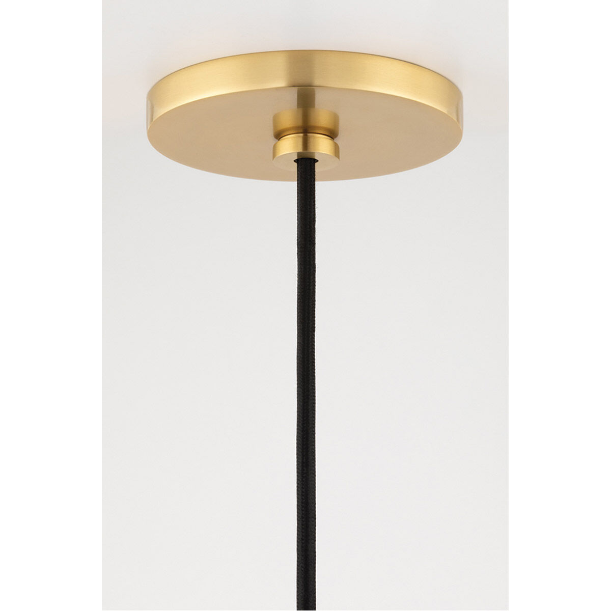 Kiki 1 Light 14 inch Aged Brass Pendant Ceiling Light in Aged Brass / Cream