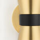 Angie LED 5 inch Aged Brass Wall Sconce Wall Light