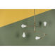 Hikari 4 Light 28 inch Aged Brass/Soft White Chandelier Ceiling Light