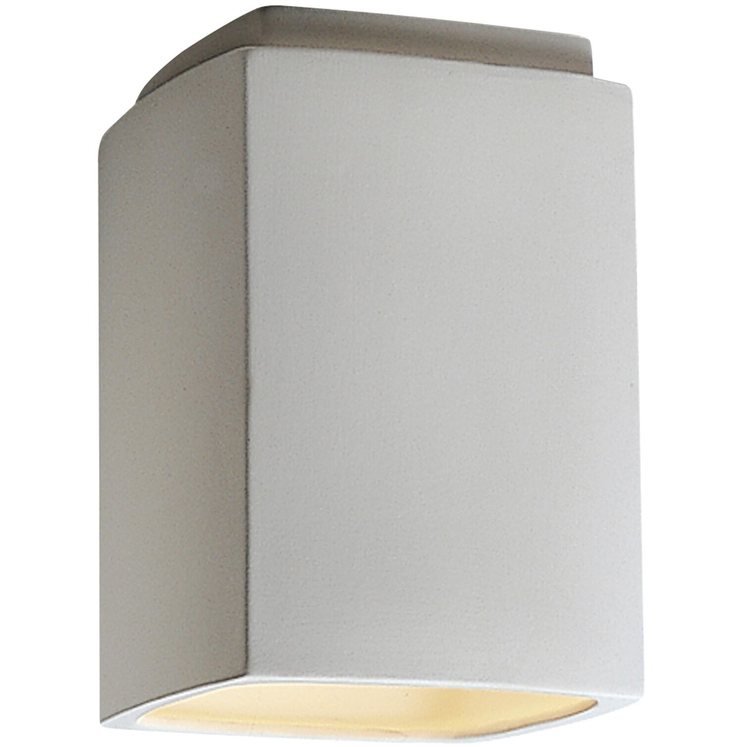 Radiance Rectangle LED 6.5 inch Celadon Green Crackle Flush-Mount Ceiling Light