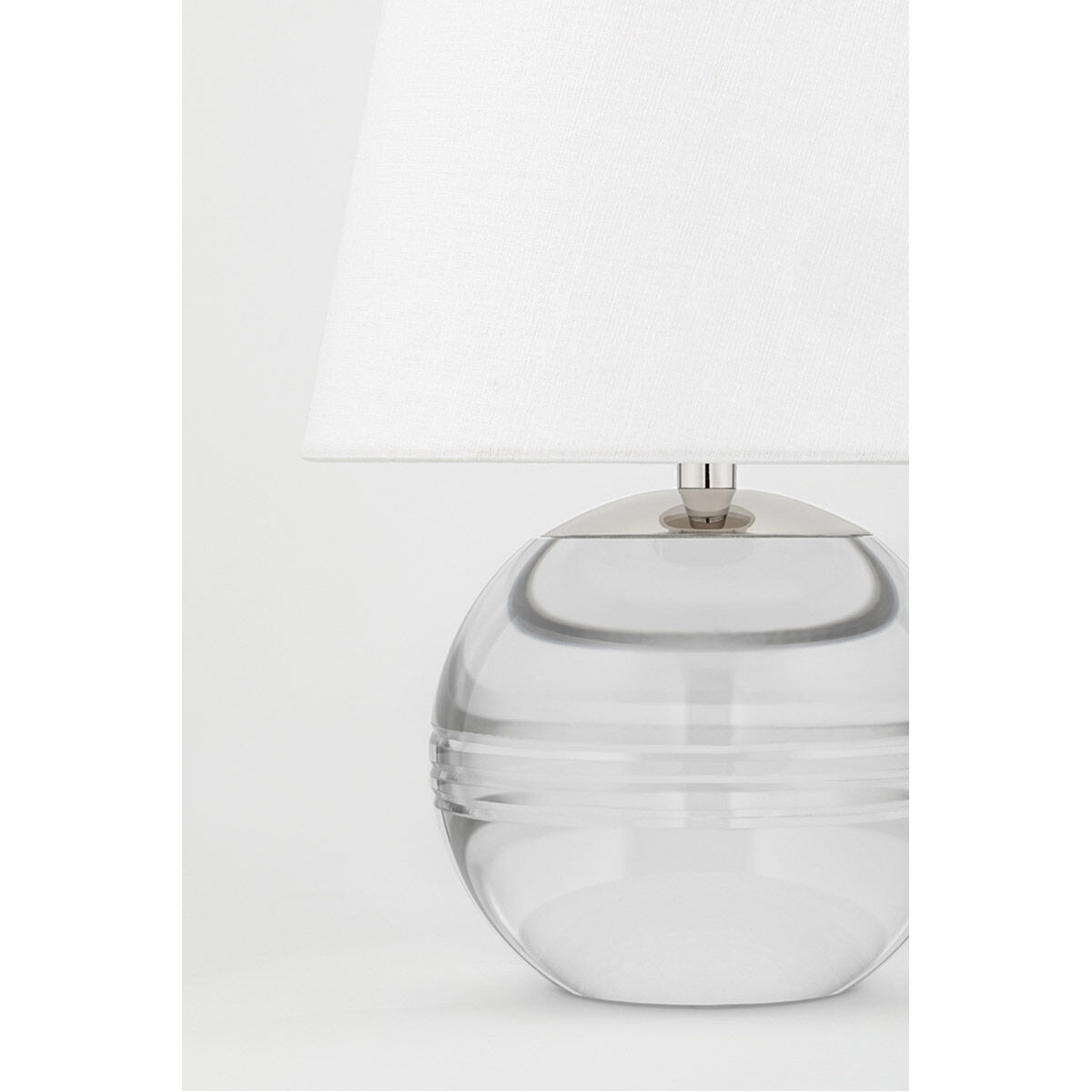 Nicole 13 inch 60 watt Polished Nickel Table Lamp Portable Light