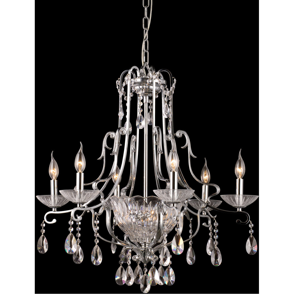 Springdale 8 Light 29 inch Polished Chrome Chandelier Ceiling Light