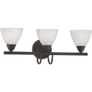 Tia 3 Light 22.5 inch Painted Bronze Vanity Light Wall Light