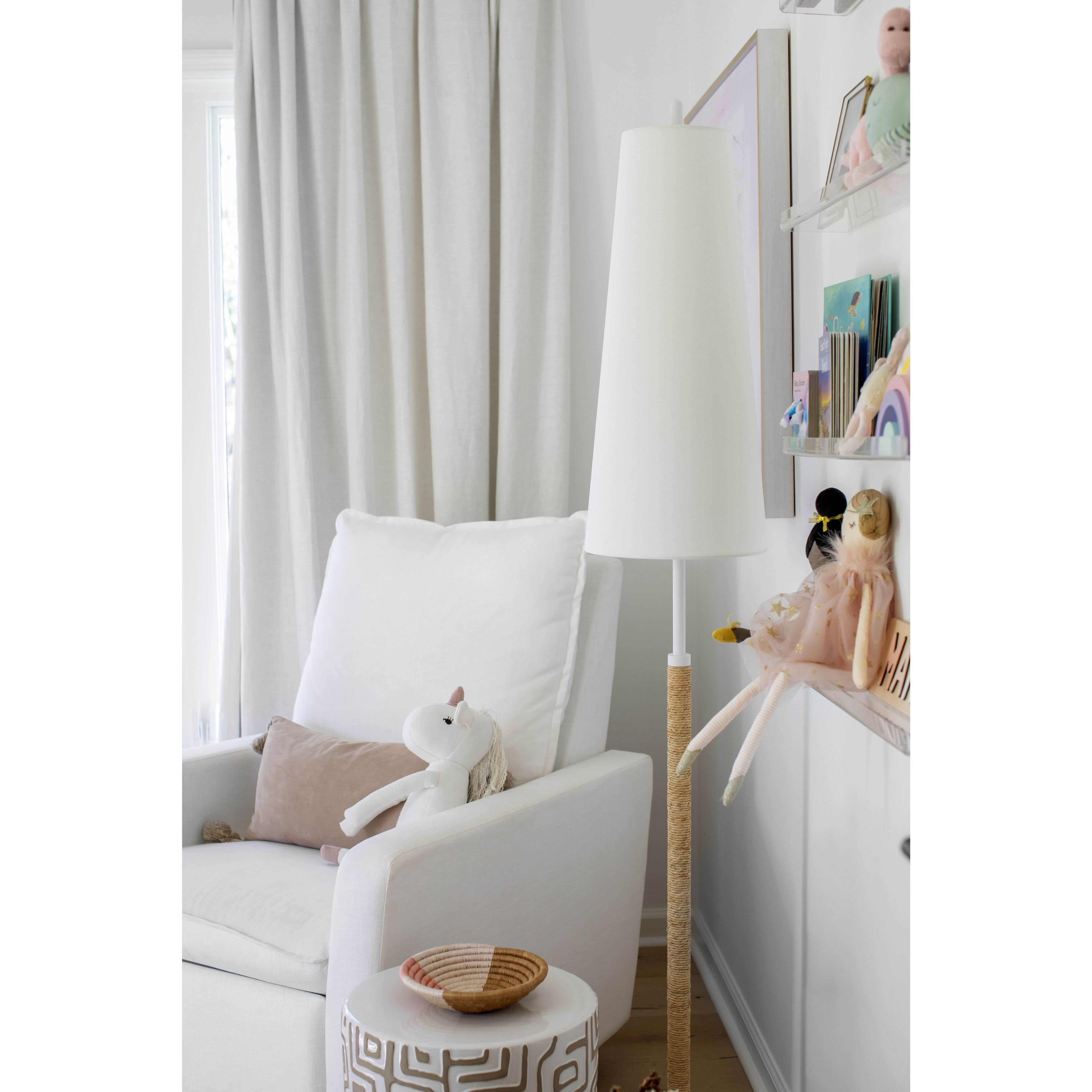 Mariana 70 inch 60.00 watt Textured White Floor Lamp Portable Light