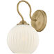 Vida 1 Light 6.5 inch Patina Brass Wall Sconce Wall Light