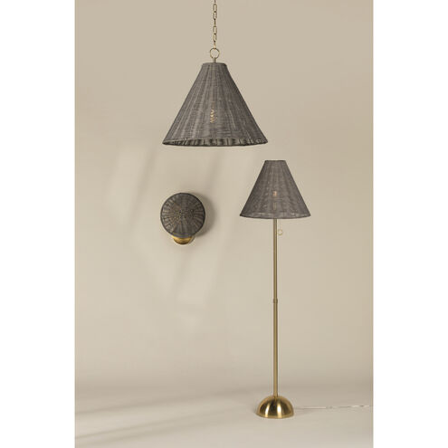 Destiny 66.5 inch 25.00 watt Aged Brass Floor Lamp Portable Light