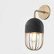 Haley 1 Light 6 inch Aged Brass Wall Sconce Wall Light