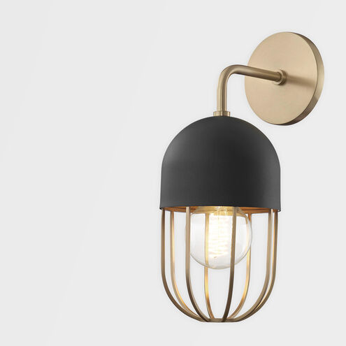 Haley 1 Light 6 inch Aged Brass Wall Sconce Wall Light