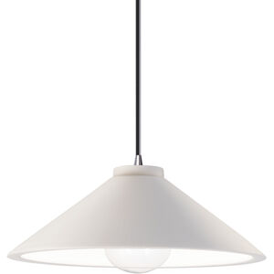 Radiance Collection LED 11.75 inch Real Rust with Polished Chrome Pendant Ceiling Light