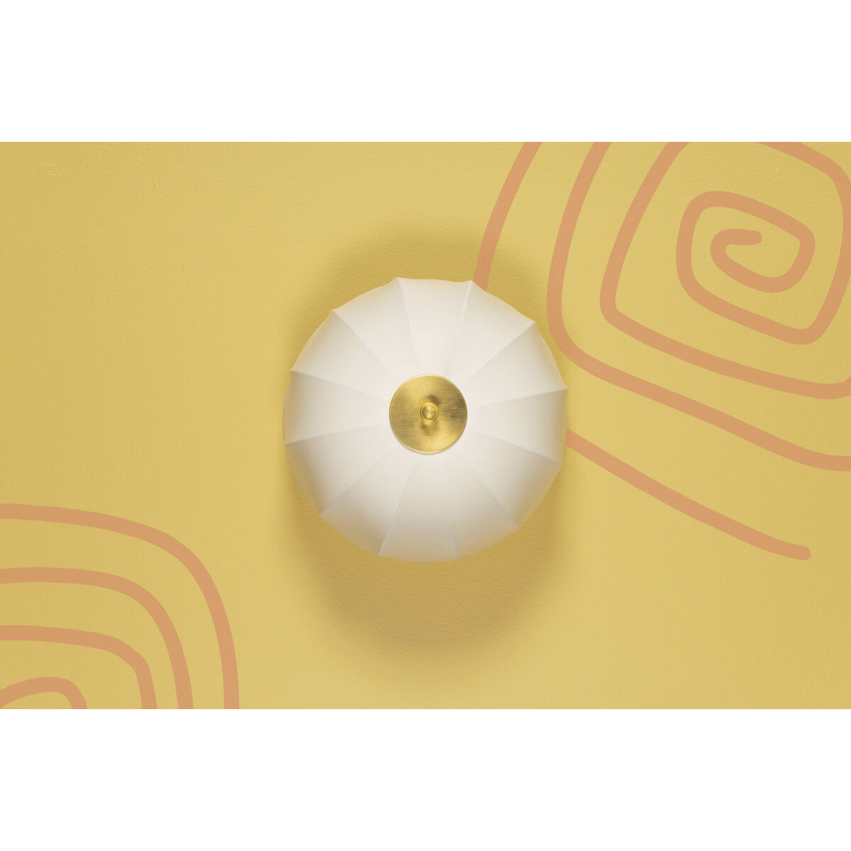 Meshelle 1 Light 13.5 inch Aged Brass Flush Mount Ceiling Light