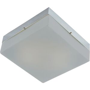 Quad 1 Light 5 inch Silver with White Flush Mount Ceiling Light