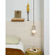 Bibi 2 Light 4 inch Aged Brass/Ceramic Antique Ivory Pendant Ceiling Light